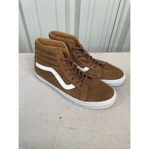 Vans Sk8-Hi Top Suede Skate Athletic Shoes Light Brown Mens Size 11 721356